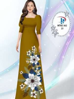 Vải Áo Dài Hoa In 3D AD MTAD362 36
